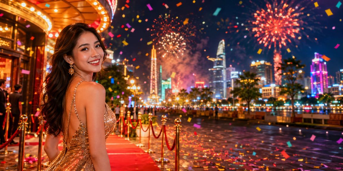 Khung cảnh nhộn nhịp đêm tại khu casino và cá cược Thành phố Hồ Chí Minh
