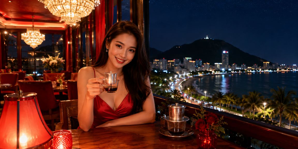 Cảnh cá cược thể thao tại Vũng Tàu với khung cảnh cà phê sôi động